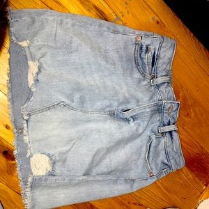 Wild fable, denim, mini skirt, distressed